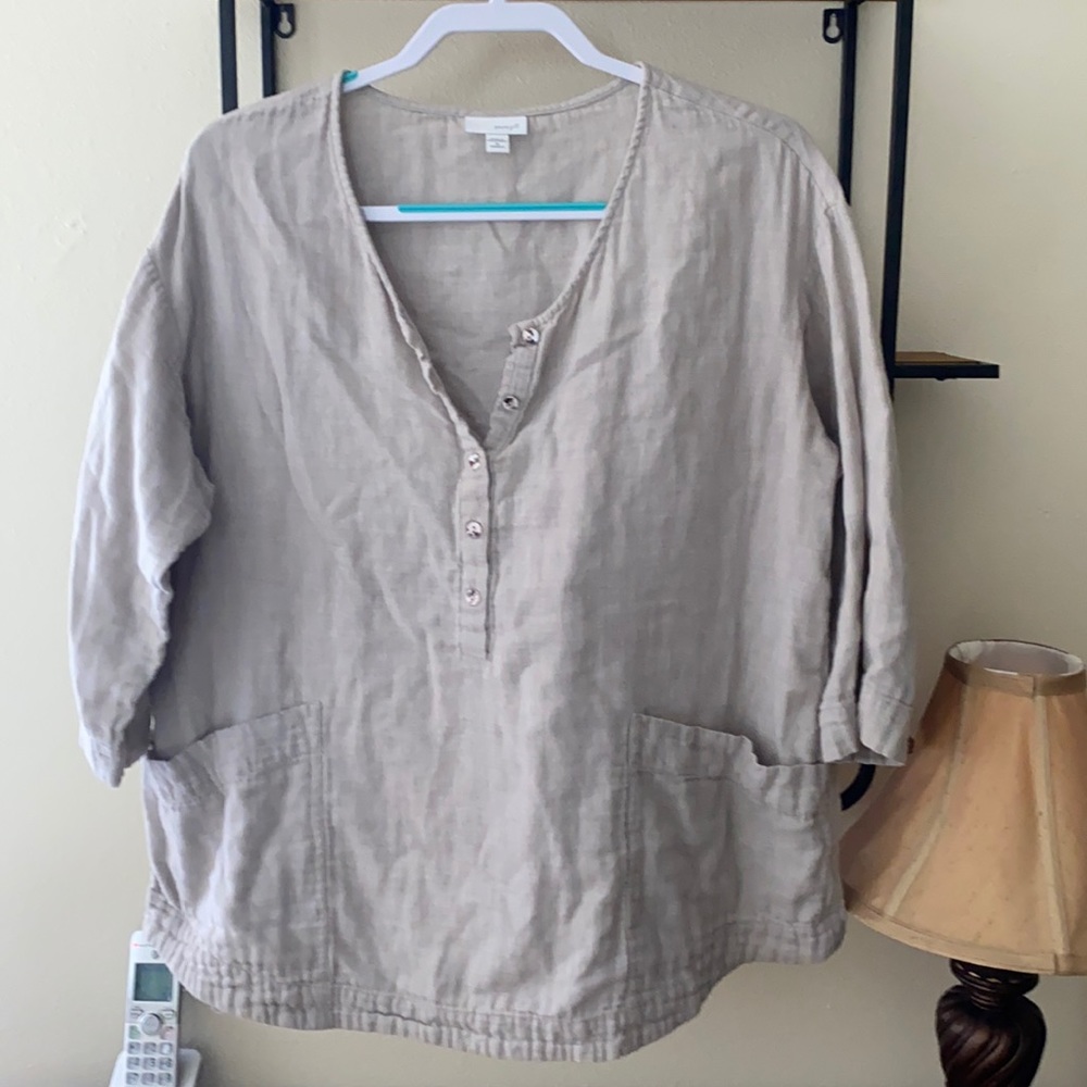 J Jill. Pure Jill light taupe top